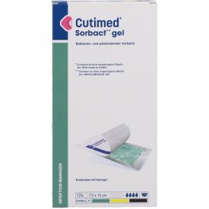 CUTIMED Sorbact Gel Kompressen 7,5x15 cm