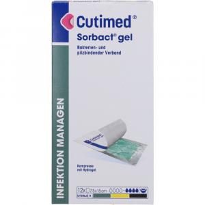CUTIMED Sorbact Gel Kompressen 7,5x15 cm