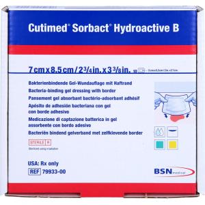 CUTIMED Sorbact Hydroactive B Gel-V.7x8,5 cm haft.