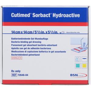 CUTIMED Sorbact Hydroactive Kompressen 14x14 cm