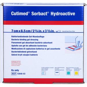CUTIMED Sorbact Hydroactive Kompressen 7x8,5 cm