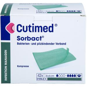 CUTIMED Sorbact Kompressen 4x6 cm
