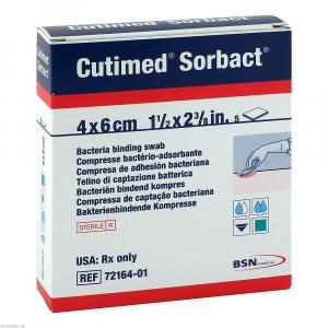 CUTIMED Sorbact Kompressen 4x6 cm