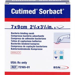 CUTIMED Sorbact Kompressen 7x9 cm