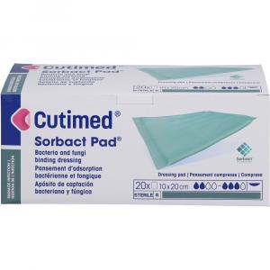 CUTIMED Sorbact Pad Kompressen 10x20 cm