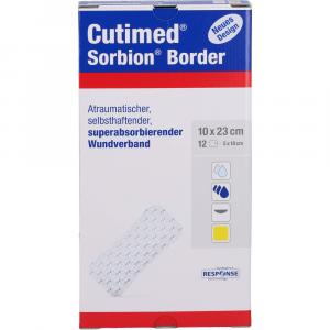 CUTIMED Sorbion Border Wundauflage 10x23 cm steril