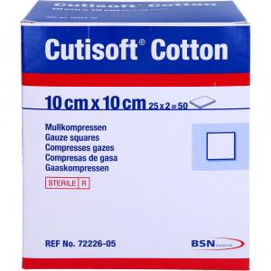 CUTISOFT Cotton Kompr.10x10 cm steril