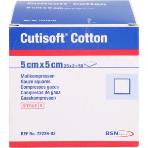 CUTISOFT Cotton Kompr.5x5 cm steril