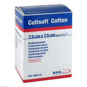CUTISOFT Cotton Kompr.7,5x7,5 cm 8fach