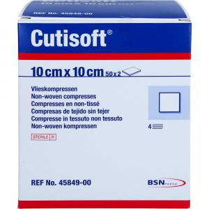 CUTISOFT Vlieskompressen steril 10x10 cm