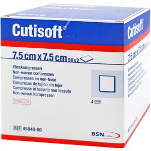 CUTISOFT Vlieskompressen steril 7,5x7,5 cm