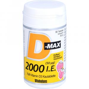 D-MAX 2000 I.E. laktose-/gluten-/zuckerfrei Kautab