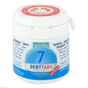 DENTTABS Zahnputztabletten stevia-mint m.Fluorid