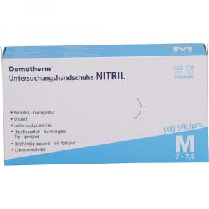 DOMOTHERM Unt.Handschuhe Nitril unste.pf M blau