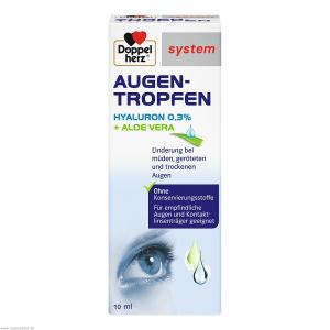 DOPPELHERZ Augen-Tropfen Hyaluron 0,3% system