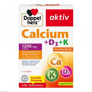 DOPPELHERZ Calcium+D3+K Tabletten