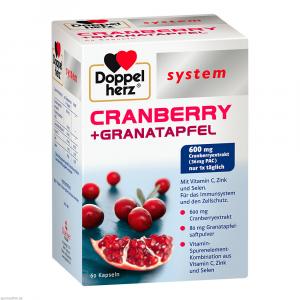 DOPPELHERZ Cranberry+Granatapfel system Kapseln