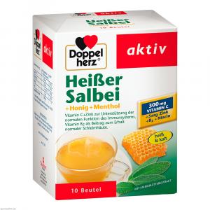 DOPPELHERZ heißer Salbei+Honig+Menthol Granulat