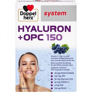 DOPPELHERZ Hyaluron+OPC 150 Kapseln