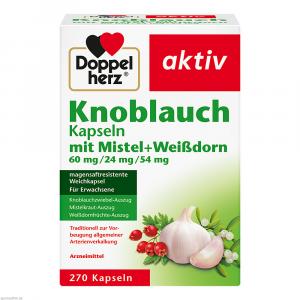 DOPPELHERZ Knobl.Kap.m.Mistel+Weißdorn 60/24/54 mg