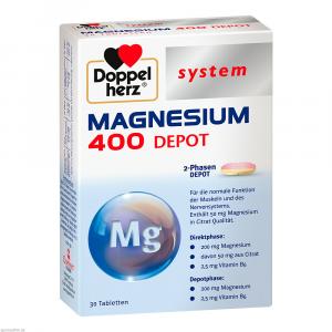 DOPPELHERZ Magnesium 400 Depot system Tabletten