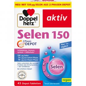 DOPPELHERZ Selen 150 2-Phasen Depot Tabletten