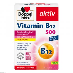 DOPPELHERZ Vitamin B12 500 Tabletten