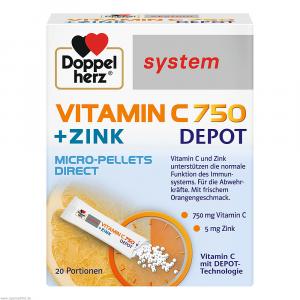 DOPPELHERZ Vitamin C 750 Depot system Pellets