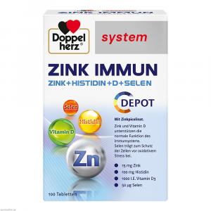 DOPPELHERZ Zink Immun Depot system Tabletten