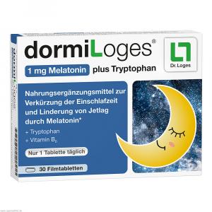 DORMILOGES 1 mg Melatonin plus Tryptophan Filmtab.