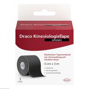 DRACO KINESIOLOGIETAPE 5 cmx5 m schwarz