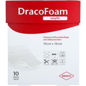 DRACOFOAM easyfix Schaumstoff Wundauflage 10x10 cm