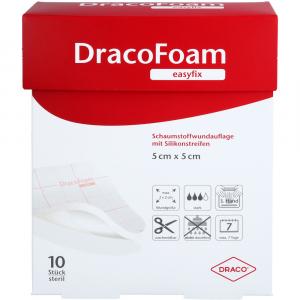 DRACOFOAM easyfix Schaumstoff Wundauflage 5x5 cm