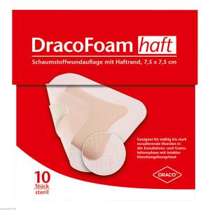 DRACOFOAM Haft Schaumstoff Wundaufl.7,5x7,5 cm