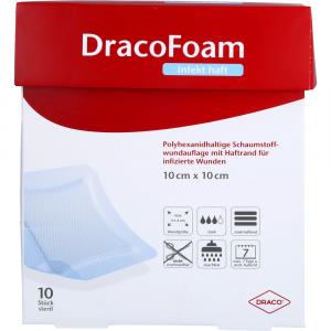 DRACOFOAM Infekt haft Schaumst.Wundauf.10x10 cm