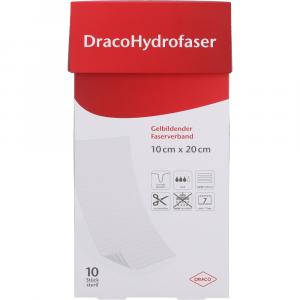 DRACOHYDROFASER 10x20 cm gelbildender Faserverband