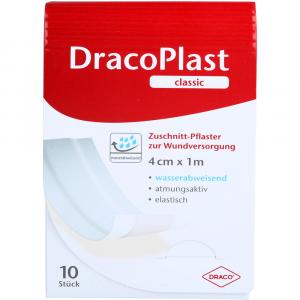 DRACOPLAST Classic Pflaster 4 cmx1 m weiß