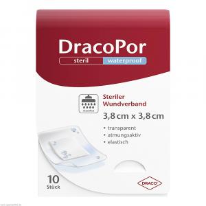 DRACOPOR waterproof Wundverband 3,8x3,8 cm steril