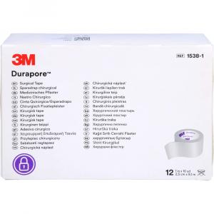 DURAPORE Silkpflaster 2,5 cmx9,1 m Rolle