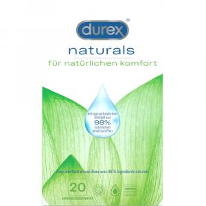 DUREX naturals Kondome mit Gleitgel wasserbasiert