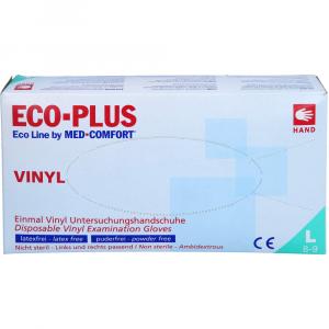 ECO-PLUS U.Hands.Vinyl unste.puderfrei L weiß