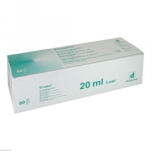 ECOJECT Spritze 20 ml o.Kan.2tlg.exzentrisch