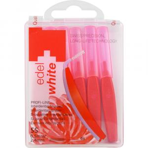 EDELWHITE pro Interdent.Bür.S 0,5-2,4 mm rot