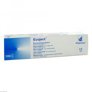 EINMALSPRITZE 2 ml Luer Ecoject