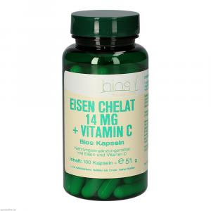 EISEN CHELAT 14 mg+Vitamin C Bios Kapseln