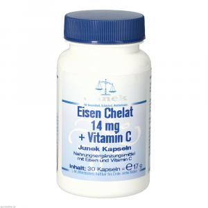 EISEN CHELAT 14 mg+Vitamin C Junek Kapseln