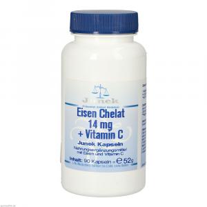 EISEN CHELAT 14 mg+Vitamin C Junek Kapseln