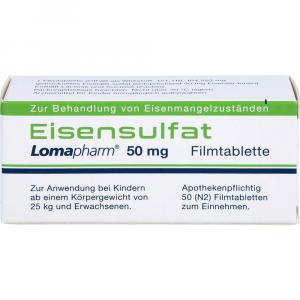 EISENSULFAT Lomapharm 50 mg Filmtabletten