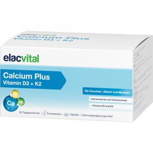 ELACVITAL Calcium Plus Vitamin D3+K2 Kombipackung