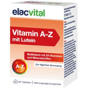 ELACVITAL Vitamin A-Z mit Lutein Filmtabletten